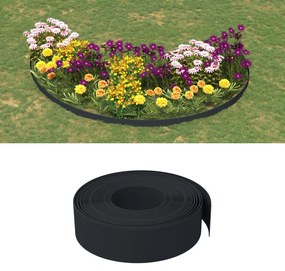 Bordature Da Giardino 4 Pz Nere 10 M 15 Cm İn Polietilene /