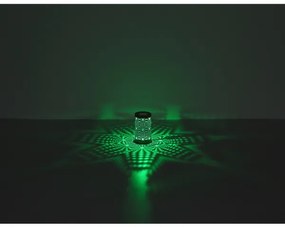 Globo 21018G - Lampada da tavolo LED RGB AMIYAH LED/1W/5V 500 mAh grigia