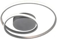 Plafoniera Led Interno 22W Moderna Spirale Alluminio 40 cm Zibal GD Trio