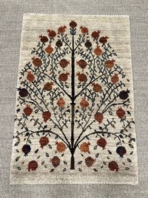 Loribaft Tappeto 90 x 70 Marrone (Iran) Annodato A Mano