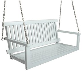 Altalena da giardino in legno bianco Augusta - Garden Pleasure