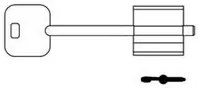 5pz chiavi doppia mappa cr 14b - mm.92 fer412810