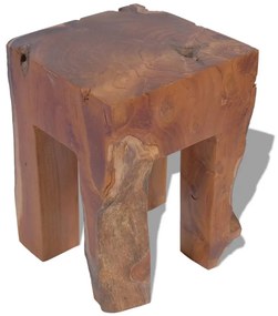 Sgabello in legno massello di teak