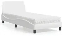 Letto con Materasso Bianco 90x200 cm in Similpelle 3208338