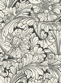 Cole & Son Carta da parati Acanthus - Soot & Snow