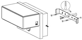 Eglo 97159 - Applique a LED  da esterno con sensore AZZINANO 2xLED/5,6W/230V