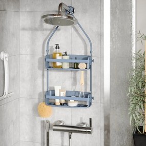 Mensola in plastica blu da appendere per il bagno Flex - Umbra