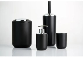 WENKO 21210100 - Scopino WC BRASIL 10x37 cm nero/cromo lucido