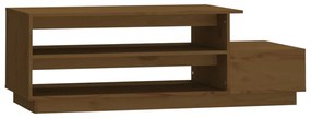 Tavolino da salotto miele 120x50x40,5 cm legno massello di pino