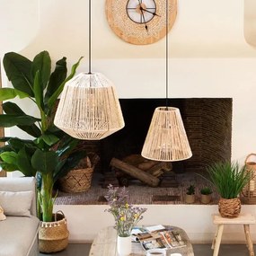 Atmosphera - Lampadario a sospensione con filo GIADA 1xE27/40W/230V iuta