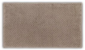 Asciugamano in cotone marrone 71x40 cm Chevron - Foutastic