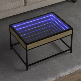 Tavolino Da Salotto Con Led Infinity Rovere Sonoma 70x50x41 Cm /