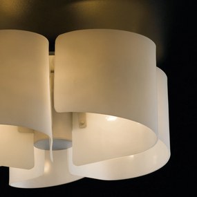 Lampadario Plafoniera Imagine Class Colore Bianco 60W Mis 63 x 29,5 cm