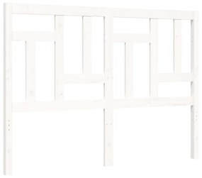 Giroletto con Testiera Bianco Small Double Legno Massello