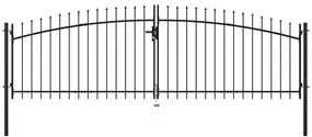 Cancello Doppio Con Punte A Lancia 400x150 Cm /