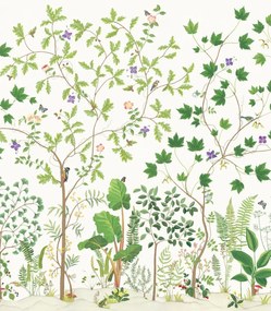 Sanderson Wandbild Sycamore and Oak - Botanical Green