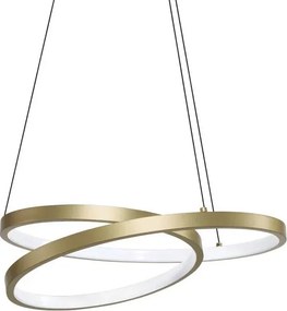 Ideal Lux - Lampadario LED sospeso con cavo OZ LED/38W/230V Ø 40 cm CRI 90 dorato