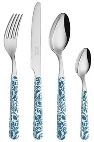 Set 24 Pezzi Posate Moderne - Vintage Blu Ottanio