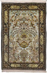 Ghom Tappeto persiano 110x160 Marrone (Iran) Annodato A Mano