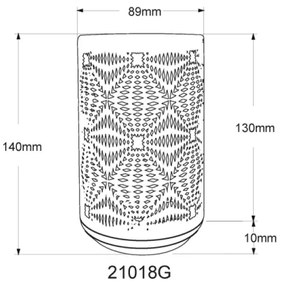 Globo 21018G - Lampada da tavolo LED RGB AMIYAH LED/1W/5V 500 mAh grigia