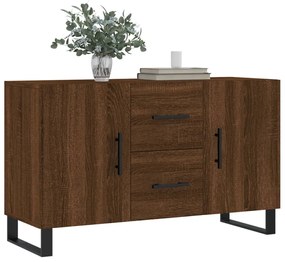 Credenza rovere marrone 100x36x60 cm in legno multistrato