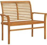 Panca da Giardino 112 cm in Legno Massello di Teak 47407