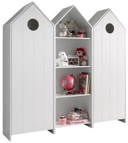 Armadio a giorno bianco per bambini 173x171,5 cm CASAMI - Vipack
