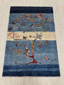 Loribaft Tappeto persiano 150x110 Blu (Iran) Annodato A Mano