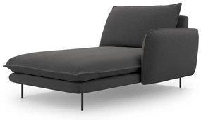 Poltrona lounge grigio scuro, angolo destro Vienna - Cosmopolitan Design