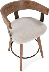 Set di sbagelli da bar color crema/di colore naturale in imbottito con braccioli 2 pz Ilia – MOME