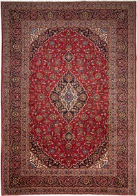 Kashan Tappeto persiano 350x250 Rosso (Iran) Annodato A Mano
