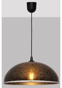 Lampadario su filo CIRCLE 1xE27/15W/230V nero