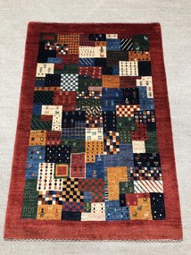 Loribaft Tappeto persiano 100x150 Verde (Iran) Annodato A Mano