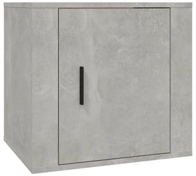 Comodino grigio cemento 50x39x47 cm