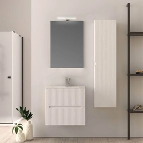 Mobile bagno cannettato 60 cm Bianco Opaco Riga