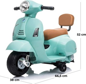 Piaggio Mini Vespa GTS Elettrica 6V per Bambini Verde...