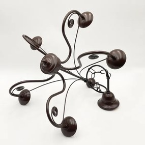 Brilagi - LED Lampadario a sospensione con catena COTTAGE 5xG9/40W/230V marrone/bianco