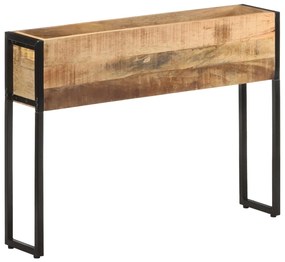 Fioriera 90x20x68 cm in Legno di Mango Grezzo