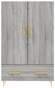 Credenza Grigio Sonoma 69,5x31x115 cm in Legno Multistrato