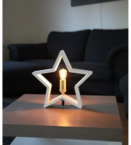 Decorazione luminosa bianca con motivo natalizio Lysekil - Star Trading