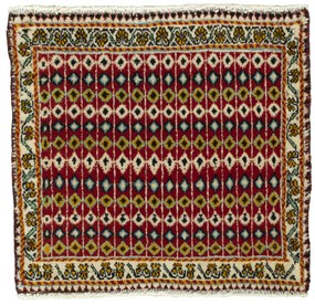 Shiraz Tappeto persiano 50x50 Rosso (Iran) Annodato A Mano