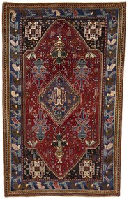 Shiraz Tappeto 160 x 260 Rosso (Iran) Annodato A Mano