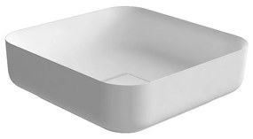 Antonio Lupi Bolo Bolomood40 Lavabo Quadrato Cm 40x40 In Flumood Bianco opaco