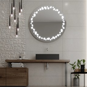Specchio rotondo con illuminazione LED C7 premium