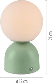 Schöner Wohnen 19218-43 - Lampada da tavolo LED dimmerabile RUDI LED/1,2W/5V verde