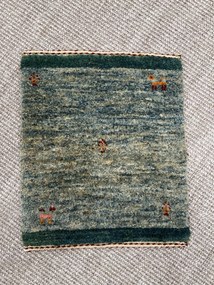 Loribaft Tappeto persiano 40 x 40 Verde (Iran) Annodato A Mano