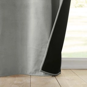 Tenda termoisolante grigia in velluto 140x260 cm Polarchic – douceur d'intérieur