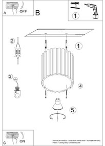 Sollux  SL.1794 - Faretto AURA 1xGU10/10W/230V 10 cm verde