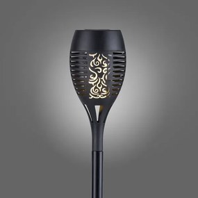 JUST LIGHT. 19106-18-3 - Set 3x LED lampade solari FACKEL LED/0,24W/1,2V nero