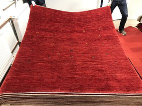 Loribaft Tappeto persiano 190 x 170 Rosso (Iran) Annodato A Mano